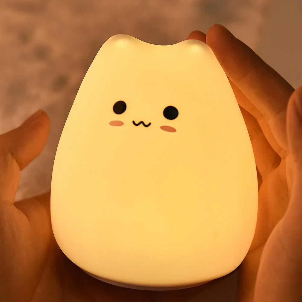 LED Cat Silicone Night Light