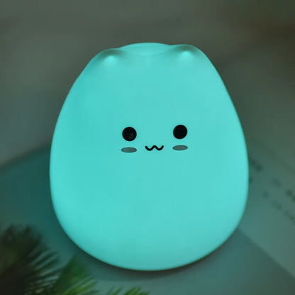 LED Cat Silicone Night Light