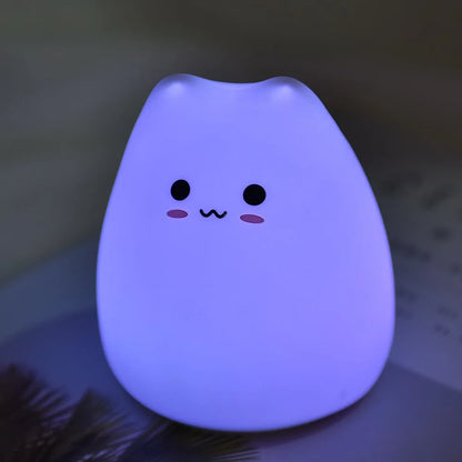 LED Cat Silicone Night Light