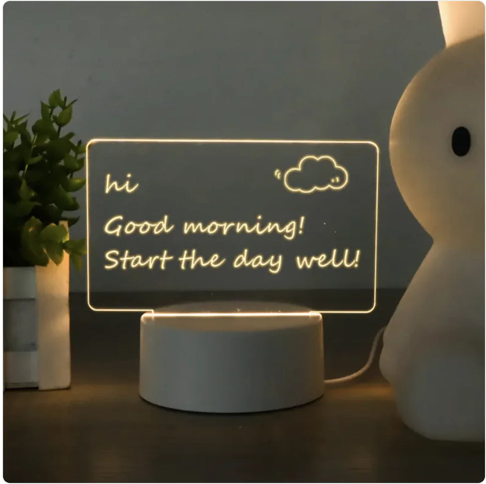 USB LED Light Desktop Writing Board with Night Light