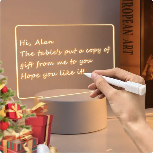 USB LED Light Desktop Writing Board with Night Light